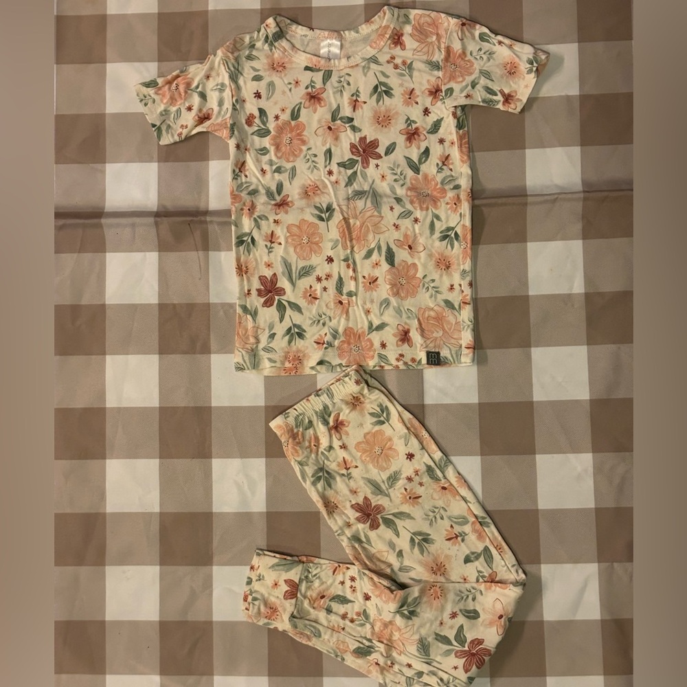 Charming Floral Kids Pajama Set